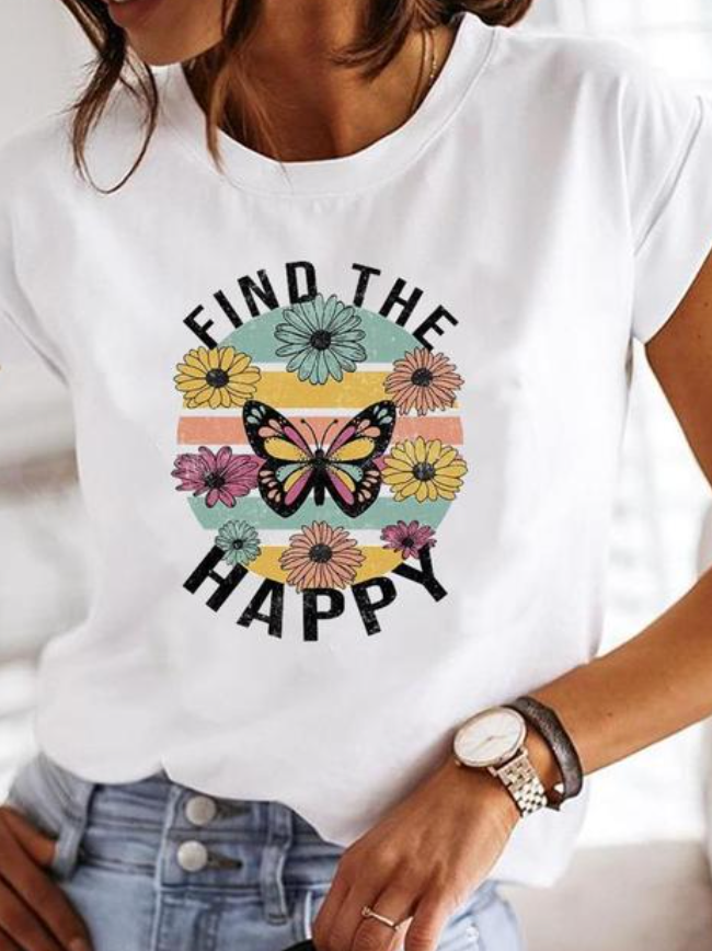 Duttini | Timeless Heart Print Crew Neck Short Sleeve Tee