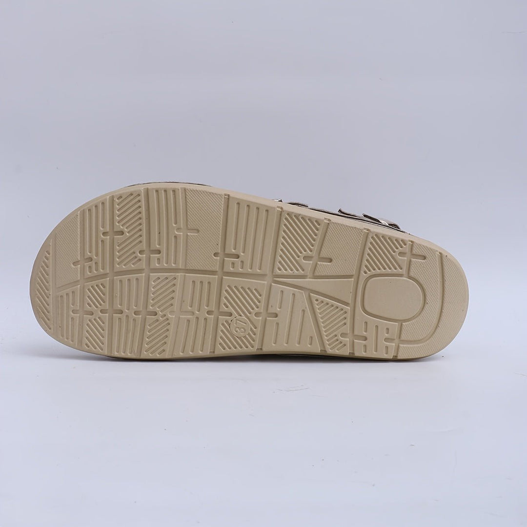 Duttini | Cushioned Double Buckle Platform Sandals with a Comfort Fit