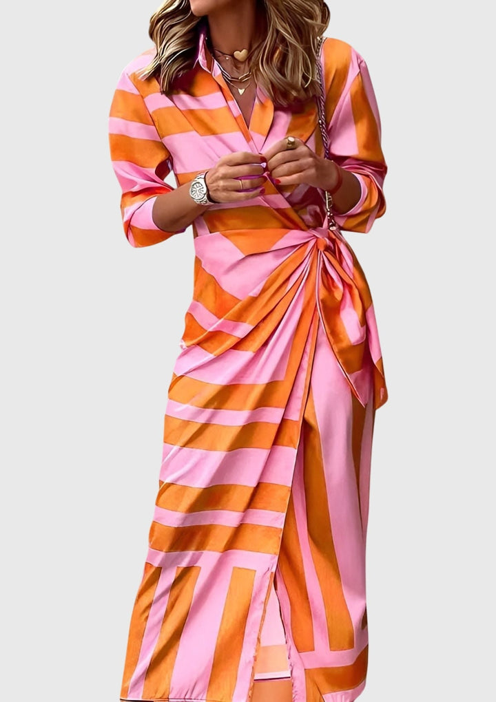 Duttini | Elegant Wrap Dress for Women in Print