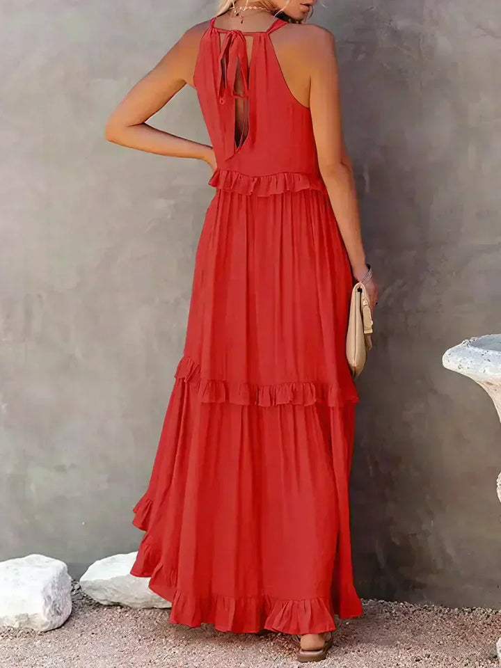 Duttini | Elegant Sleeveless Dress With Ruffles in a Flattering Cut