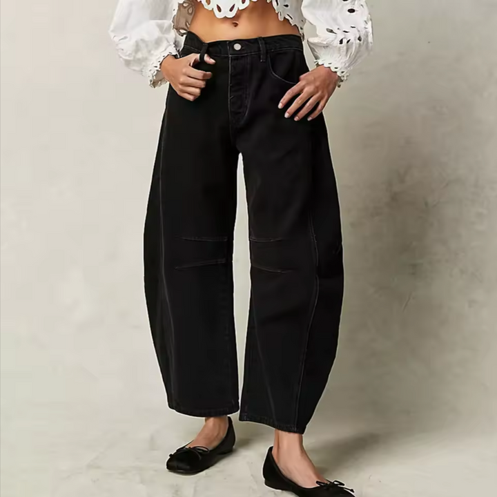 Duttini | Barrel-Leg Denim Jeans for Women