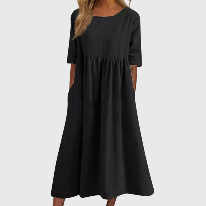 Duttini | Short-Sleeved Dress for Women in Elegant Style