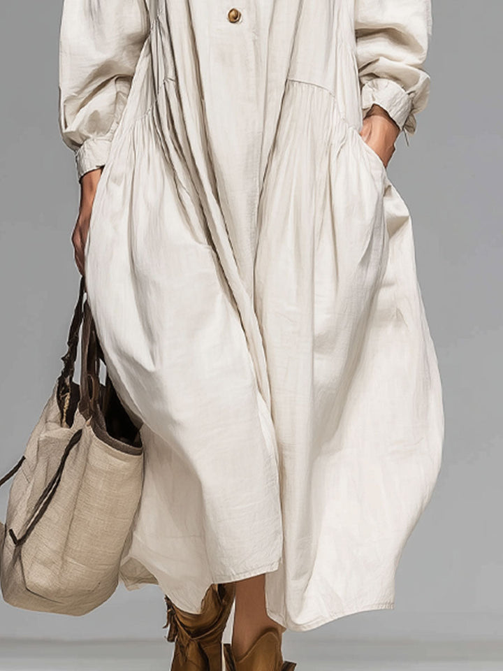 Duttini | Cotton Button-Front Dress
