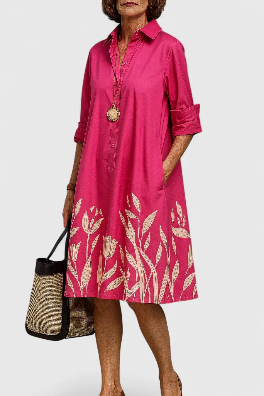 Duttini | Midi Dress for Women in Elegant Fabric, Fitted, Black