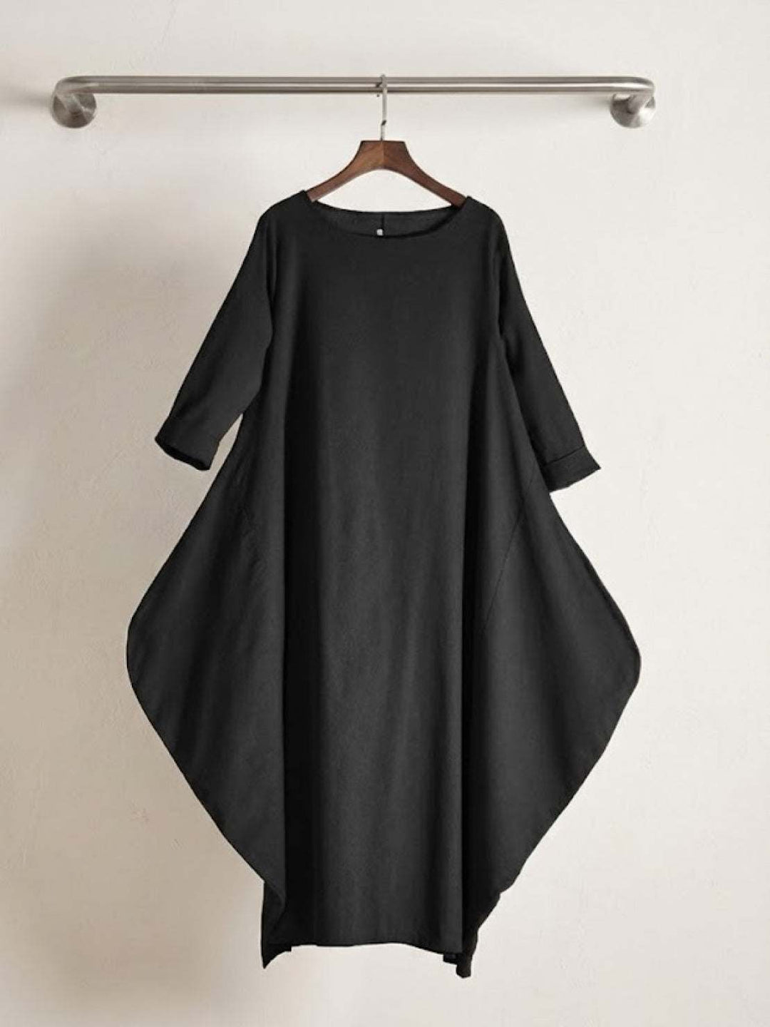 Duttini | Feminine Oversized Boho Maxi Dress With 3/4 Sleeves