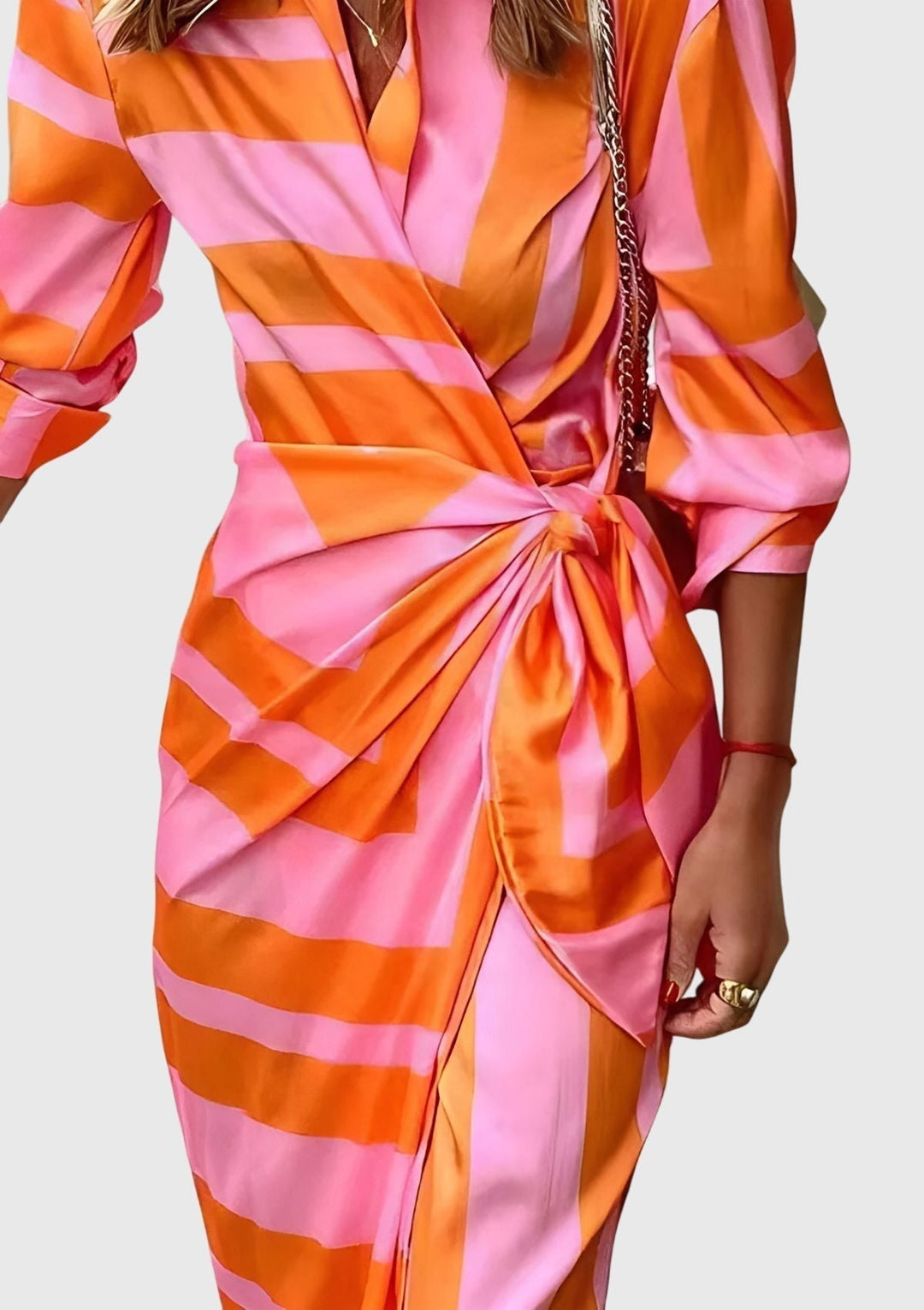 Duttini | Elegant Wrap Dress for Women in Print