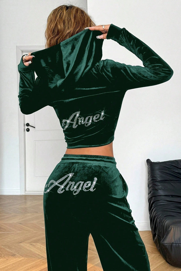Duttini | Relaxed Solid Crop Two Piece Set