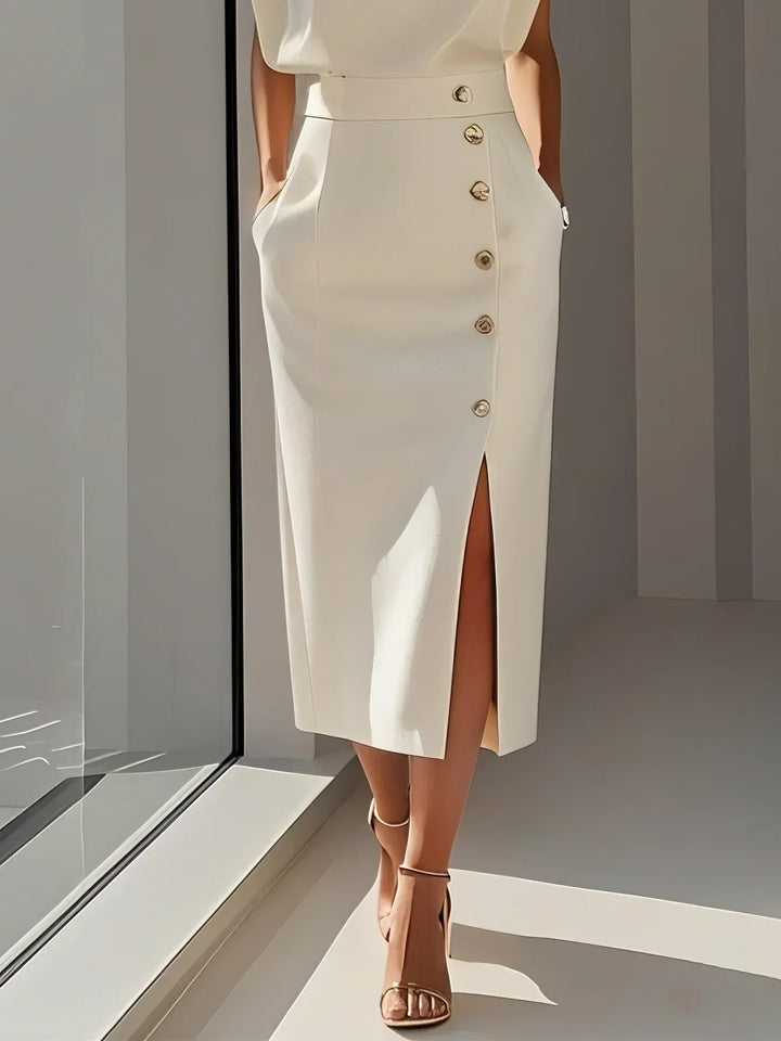 Duttini | Effortless Charm Midi Dress with a Flattering Silhouette
