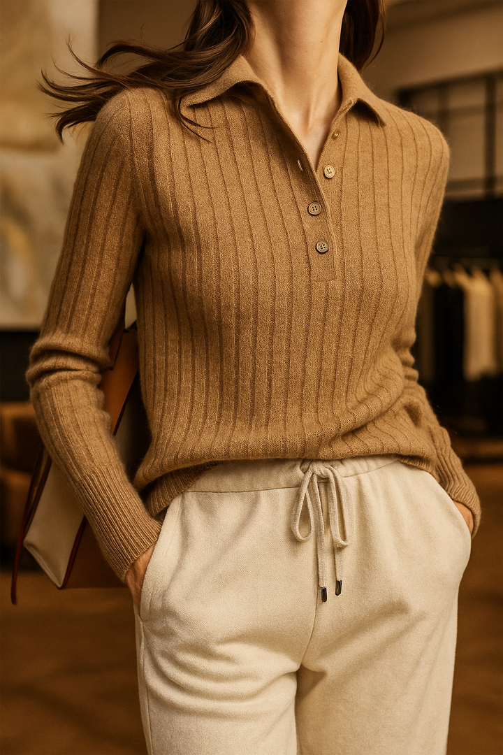 Duttini | Ribbed Wool Polo