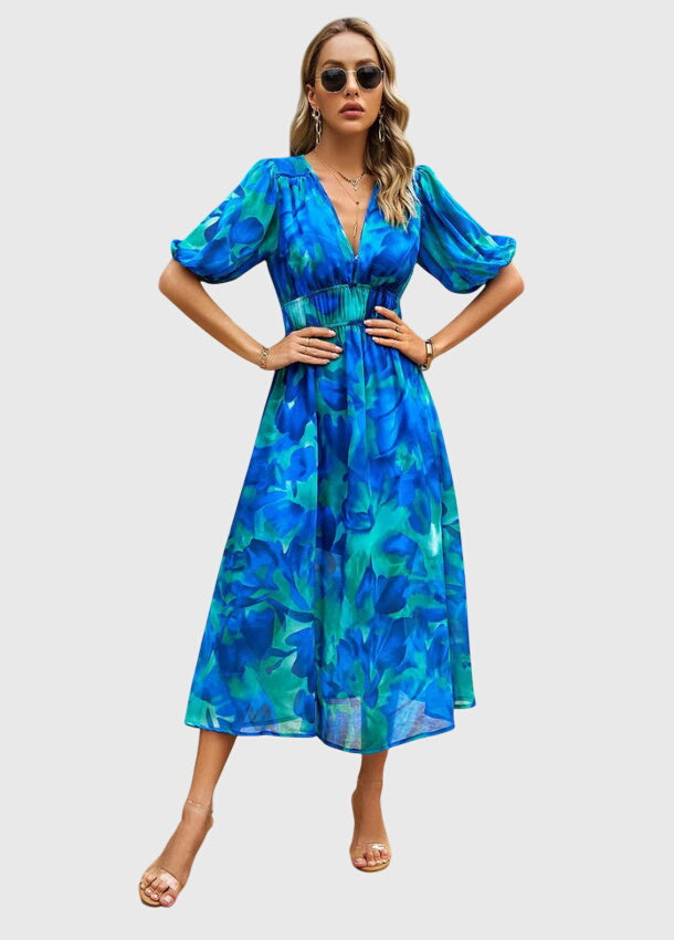 Duttini | Floral Midi Dress for Women