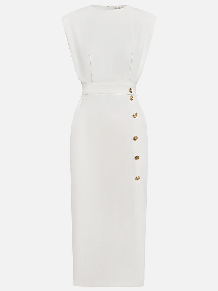 Duttini | Effortless Charm Midi Dress with a Flattering Silhouette