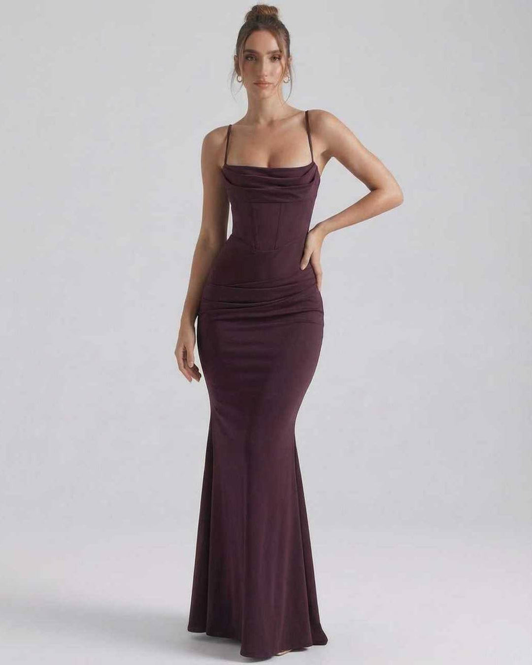 Duttini | Lightweight Blue Fit and Flare Maxi Dress for Women