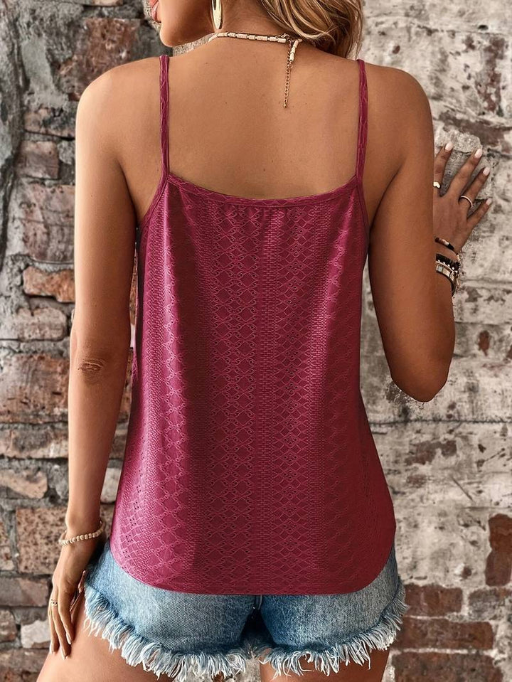Duttini | Refined V-Neck Embroidered Camisole in a Flattering Cut