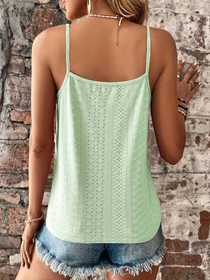Duttini | Refined V-Neck Embroidered Camisole in a Flattering Cut