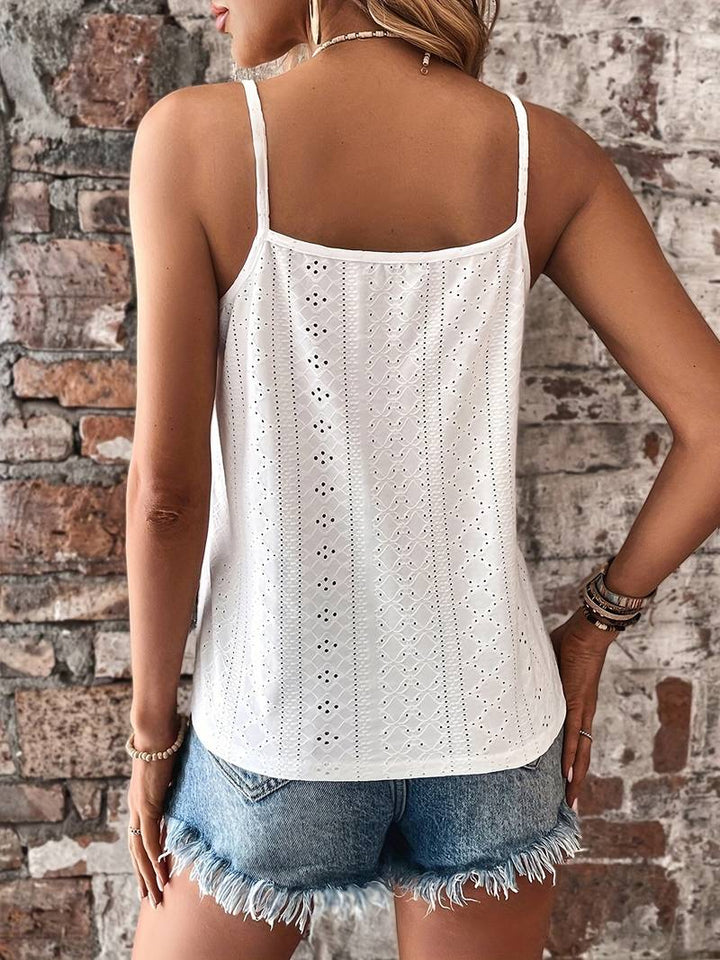 Duttini | Refined V-Neck Embroidered Camisole in a Flattering Cut