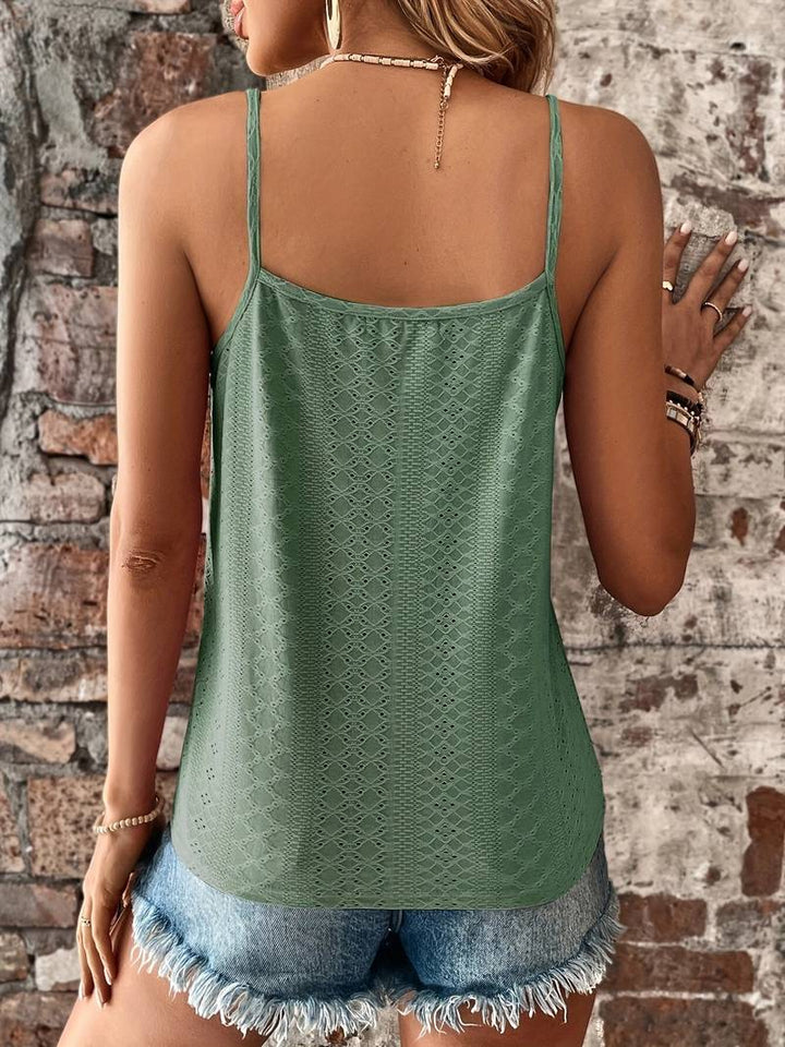 Duttini | Refined V-Neck Embroidered Camisole in a Flattering Cut