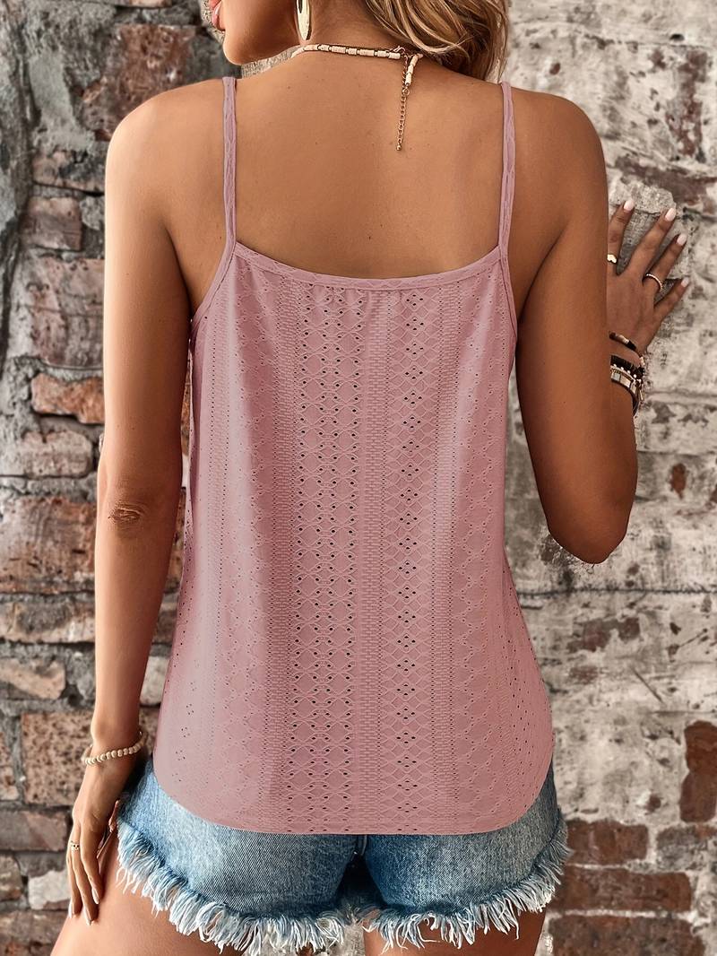 Duttini | Refined V-Neck Embroidered Camisole in a Flattering Cut