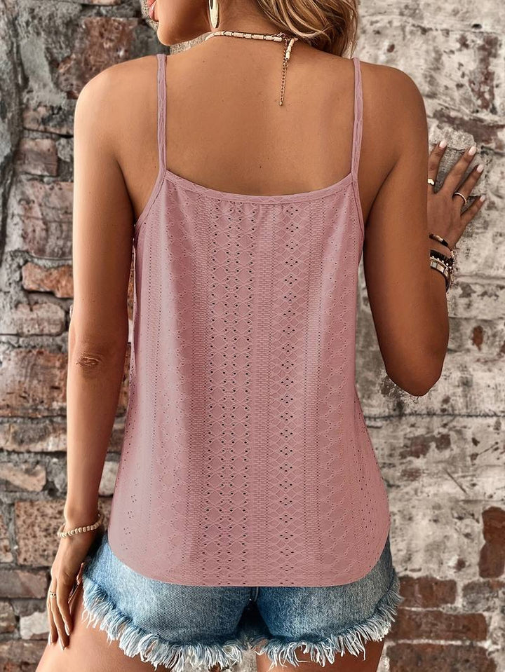 Duttini | Refined V-Neck Embroidered Camisole in a Flattering Cut