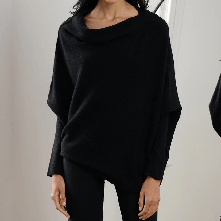 Duttini | Graceful Off Shoulder Long Sleeve Sweater Made to Turn Heads