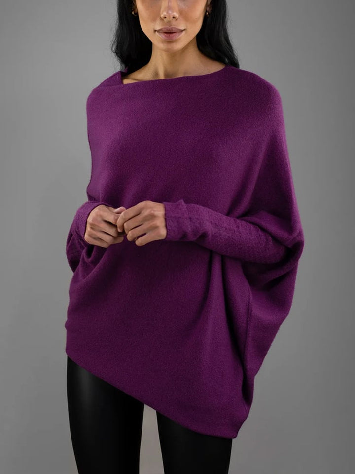 Duttini | Graceful Off Shoulder Long Sleeve Sweater Made to Turn Heads
