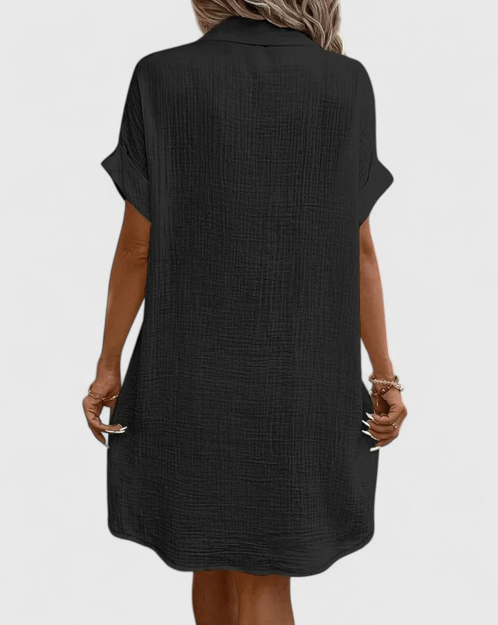 Duttini | Sophisticated Midi Dress for Women in Elegant Fabric, Fitted, Black