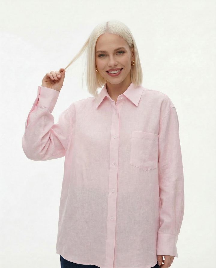 Duttini | Oversized Linen Blouse