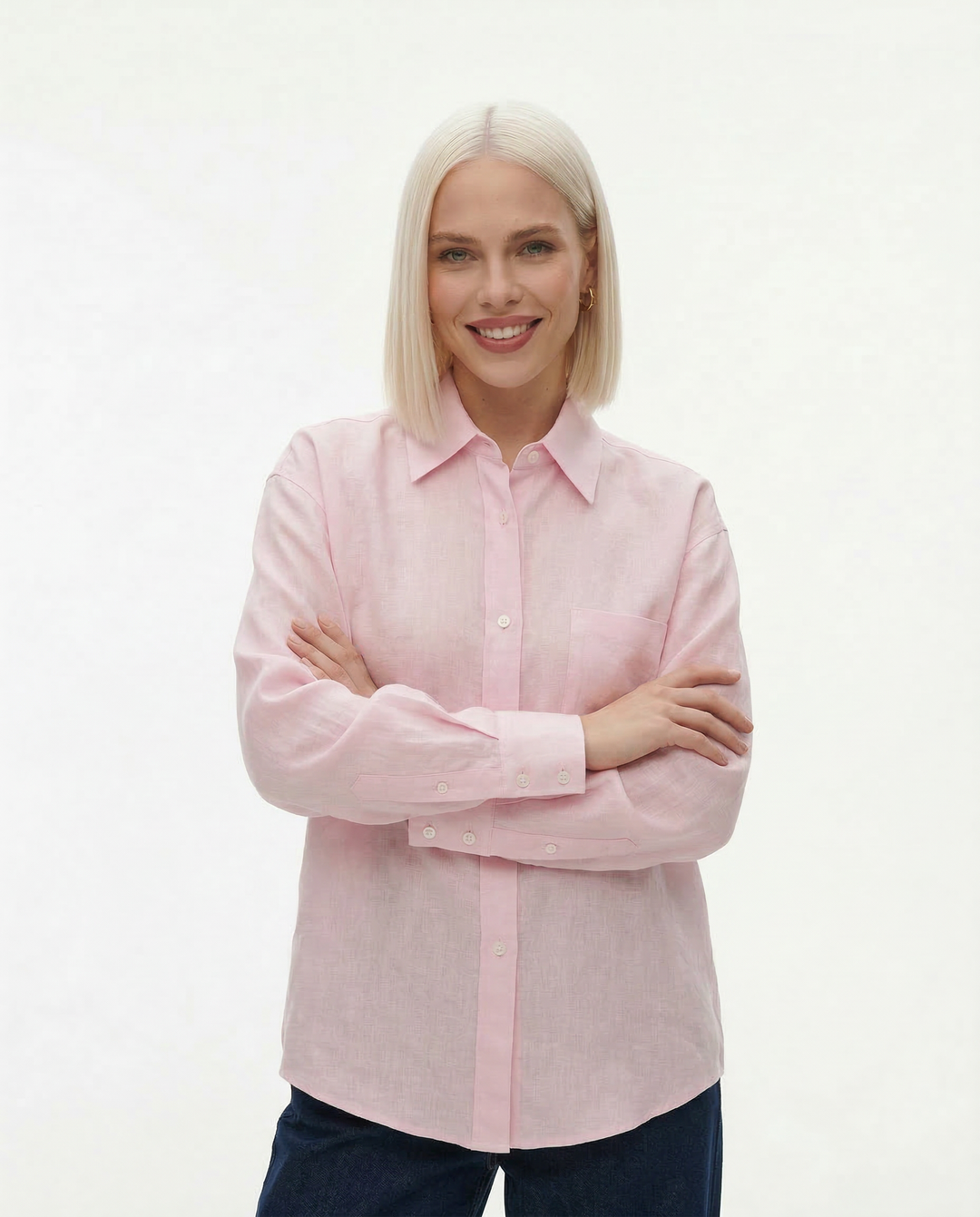 Duttini | Oversized Linen Blouse