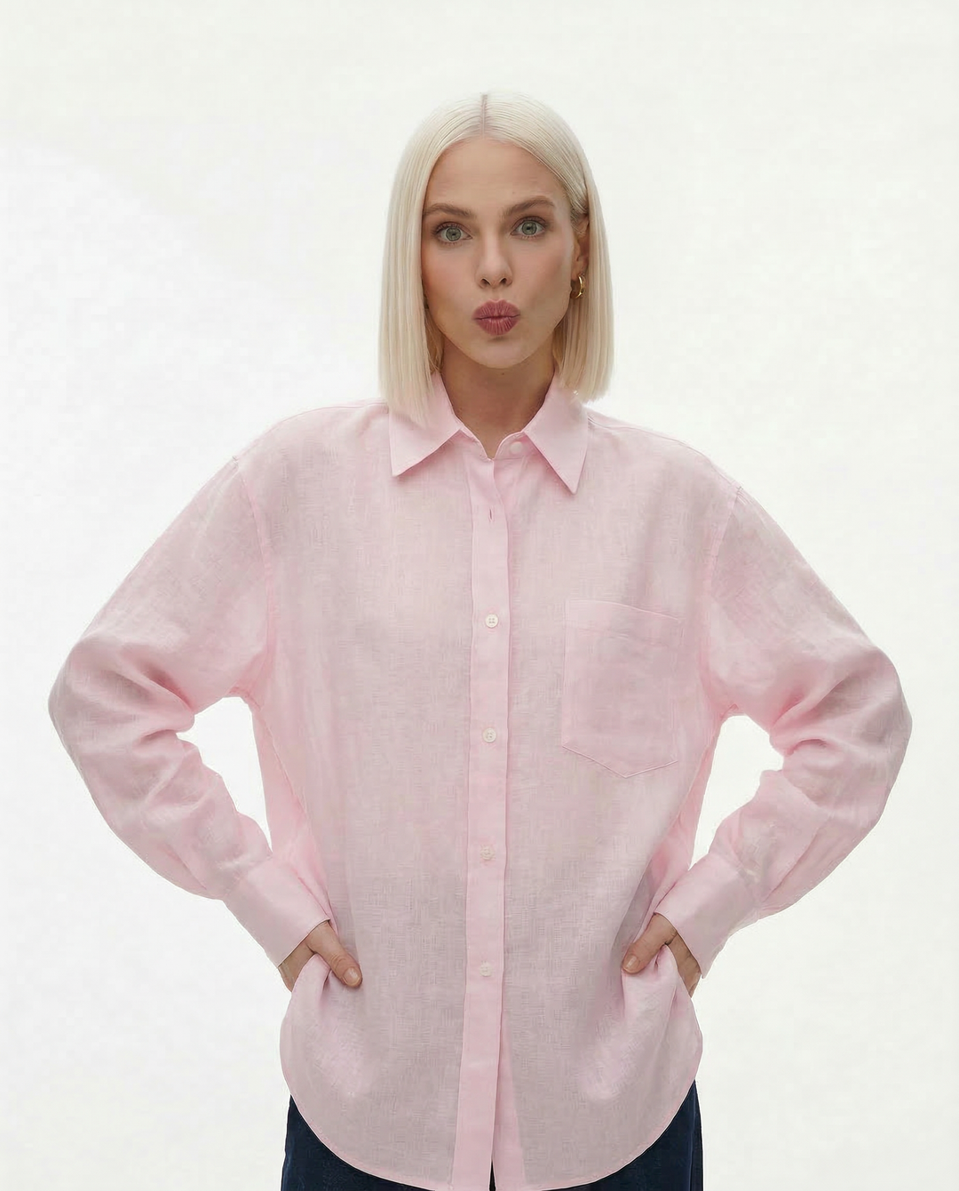 Duttini | Oversized Linen Blouse