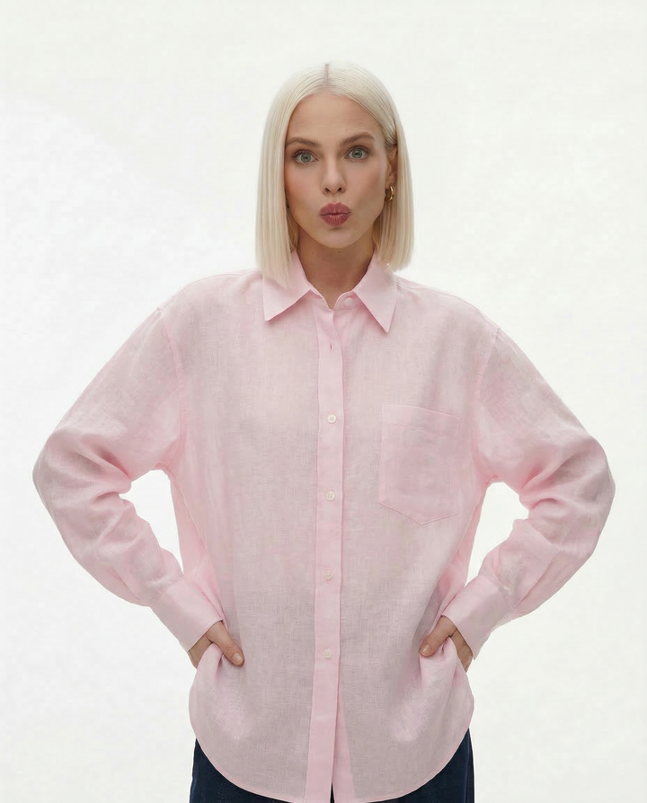 Duttini | Oversized Linen Blouse