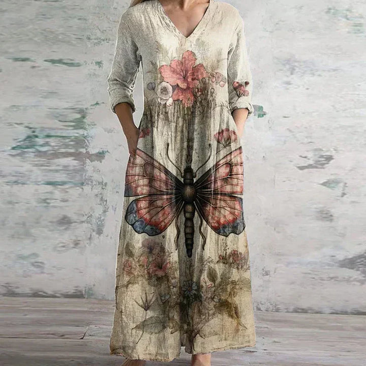 Duttini | Elegant Retro Maxi Dress in a Flattering Cut