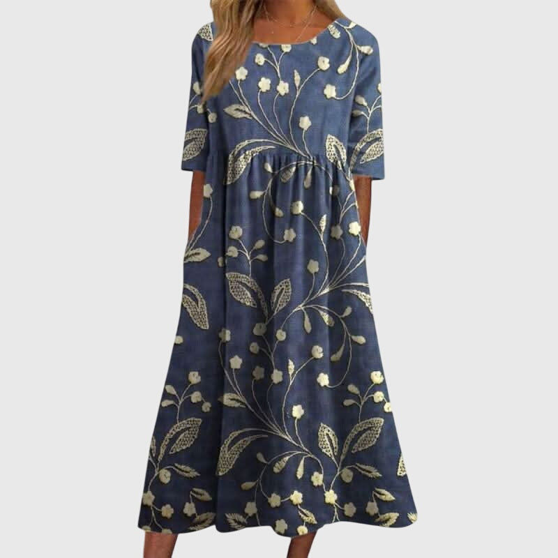 Duttini | Flattering Dress for Women in Soft Fabric, Fitted, Black, Casual