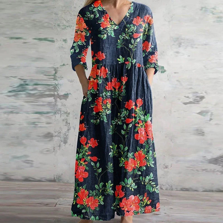 Duttini | Elegant Retro Maxi Dress in a Flattering Cut