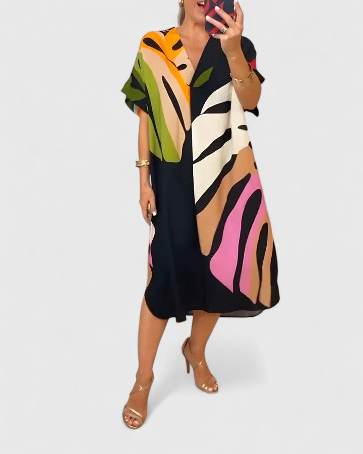 Duttini | Comfortable Dress for Women in Soft Fabric, Relaxed Fit, Blue