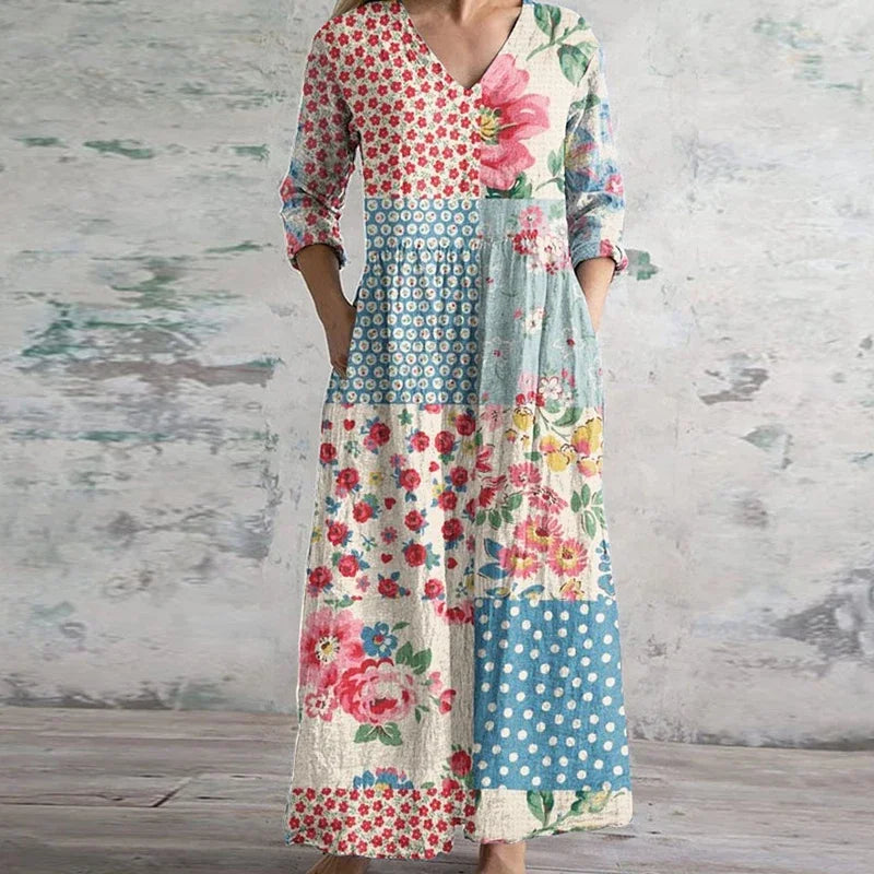 Duttini | Elegant Retro Maxi Dress in a Flattering Cut
