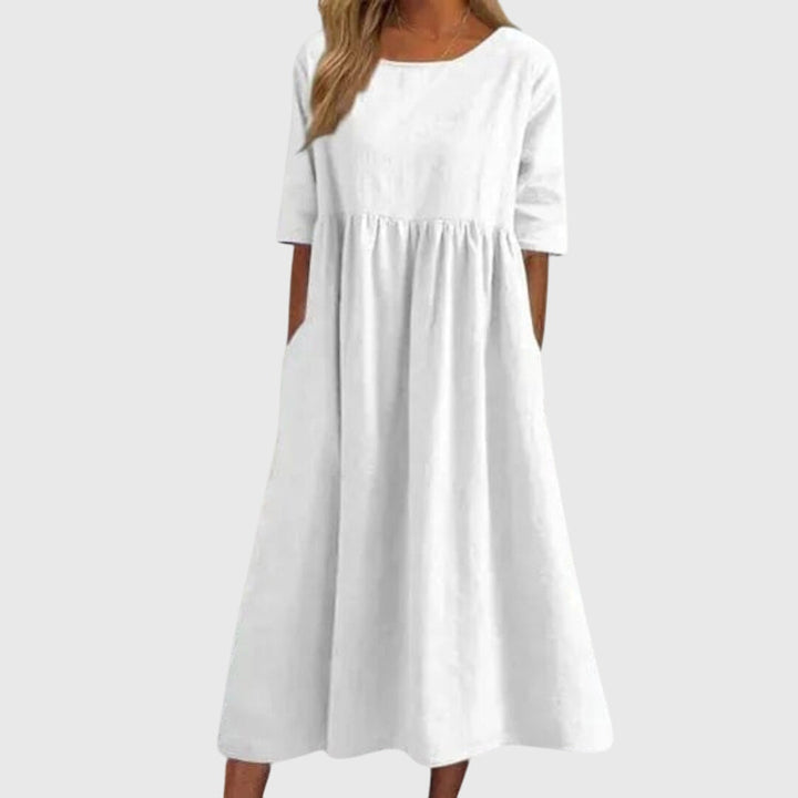 Duttini | Short-Sleeved Dress for Women in Elegant Style
