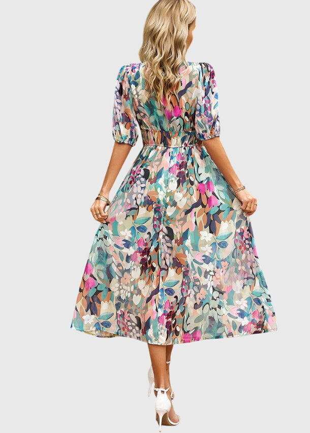 Duttini | Floral Midi Dress for Women