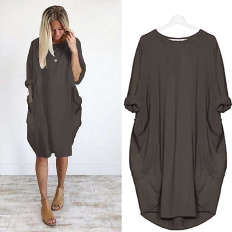 Duttini | Elegant Pocket Dress with a Flattering Silhouette