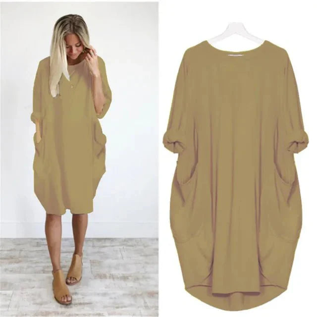 Duttini | Elegant Pocket Dress with a Flattering Silhouette