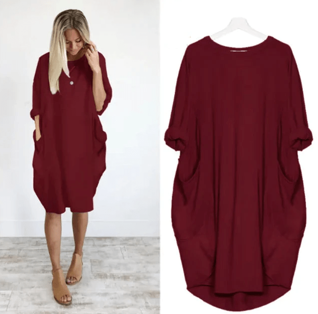 Duttini | Elegant Pocket Dress with a Flattering Silhouette