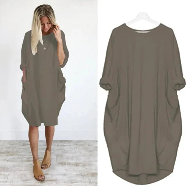 Duttini | Elegant Pocket Dress with a Flattering Silhouette