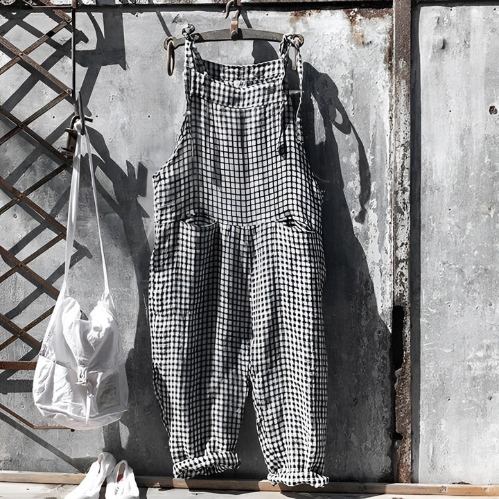 Duttini | Modern Striped Bib Overalls With Pockets Made to Turn Heads