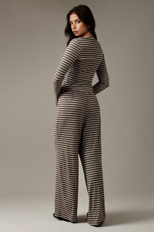 Duttini | Stripe Button Cord Two Piece Set