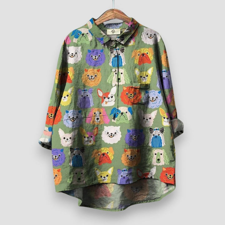 Duttini | Sophisticated Shirt With Dog Print Made to Turn Heads