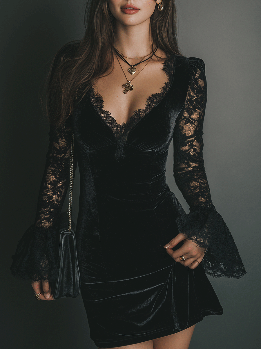 Duttini | Velvet Evening Dress