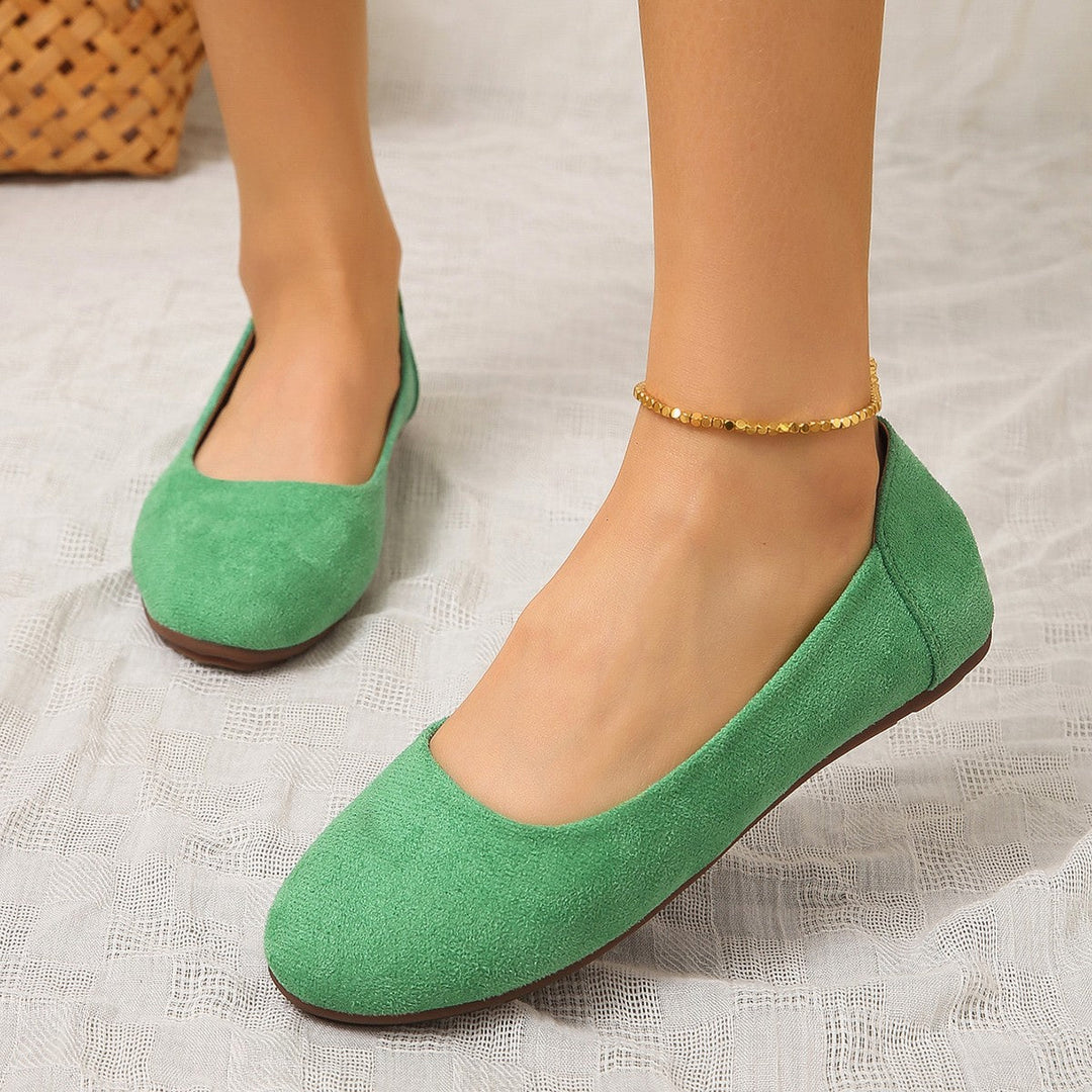 Duttini | Premium Square Toe Slip-On Ballet Flats with Cushioned Support