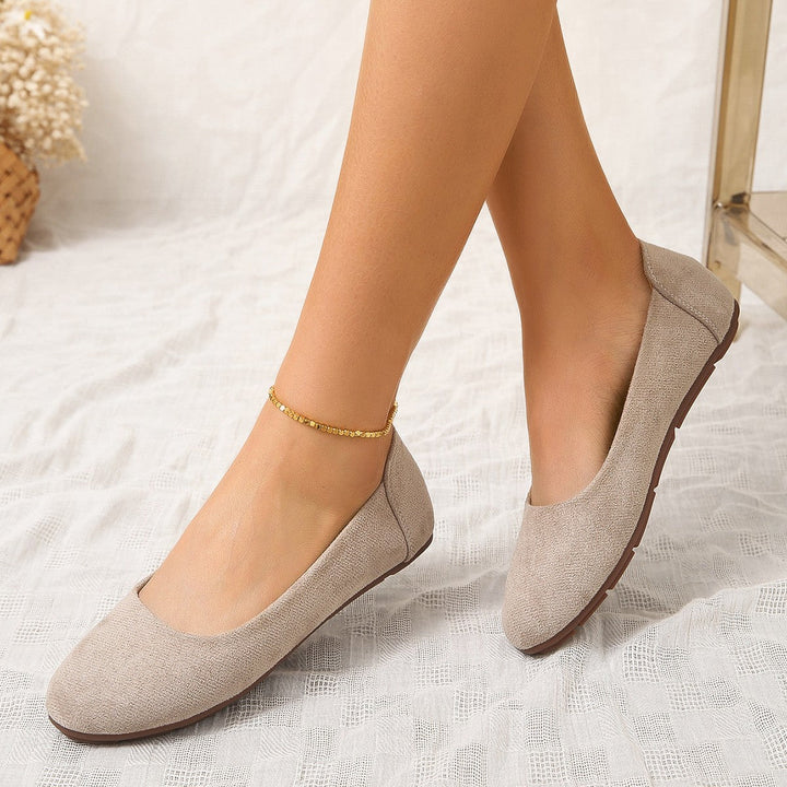 Duttini | Premium Square Toe Slip-On Ballet Flats with Cushioned Support