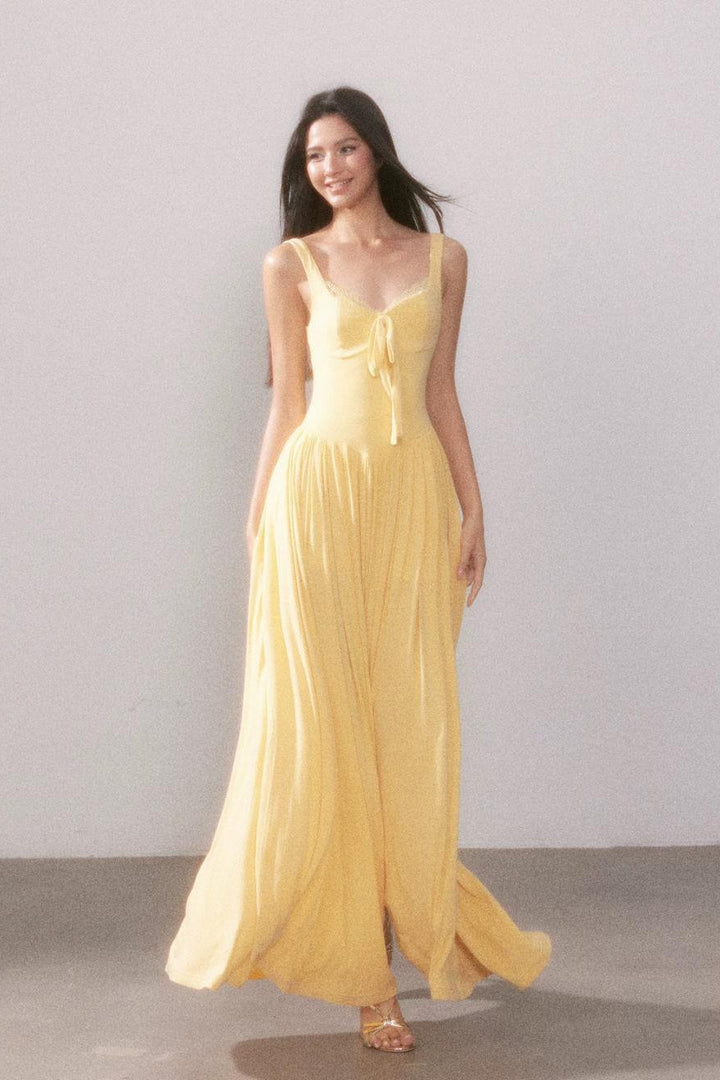 Duttini | Lace Knit Maxi Dress