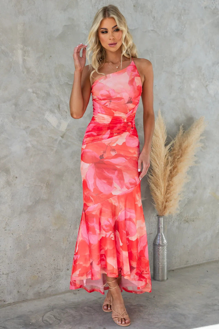 Duttini | Sophisticated Wedding Guest Floral Dress