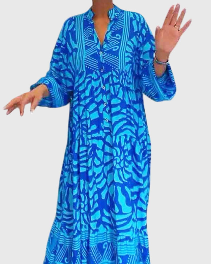 Duttini | Elegant Print Maxi Dress for Women