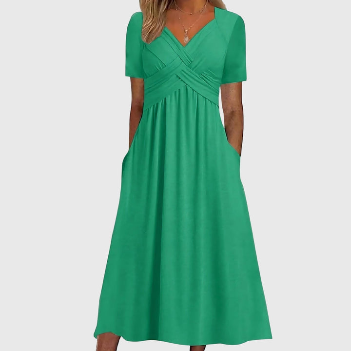 Duttini | Midi Dress for Women in Tummy Control Fabric